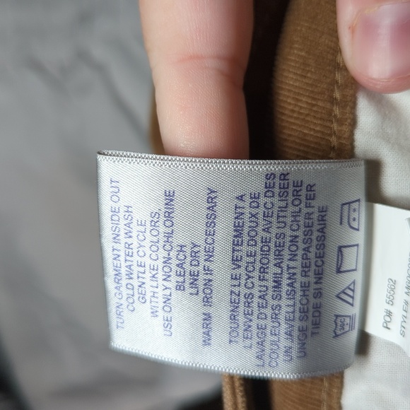 NYDJ Bootcut Tan Corduroy Pants with Lift Tuck Technology Stretch Women's Size 8 - Picture 6 of 7